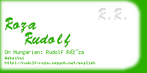 roza rudolf business card